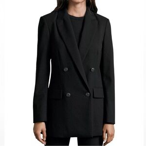 rag & bone ICONS Andie Twill Double Breasted Blazer